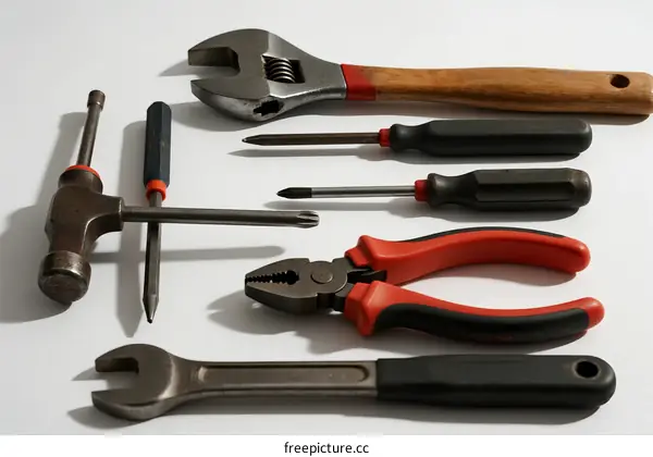 Assortment of various hand tools for repair and maintenance