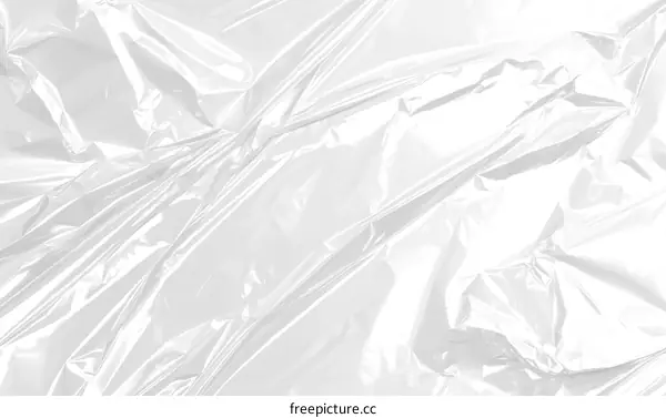 Wrinkled Transparent Plastic Sheet Texture