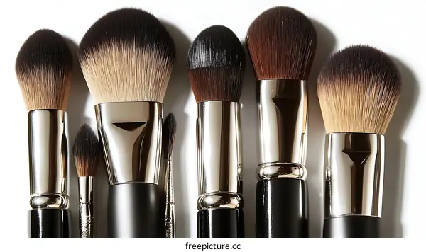 Makeup Brushes Set Close Up