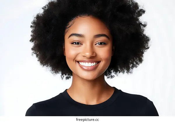 Smiling Black Woman Portrait