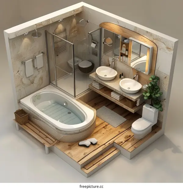 Miniature Modern Bathroom Design