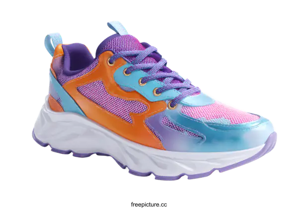 [Transparent Background PNG]Colorful Trendy Sneakers Fashionable Design