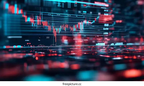 Abstract Stock Market Data Visualization