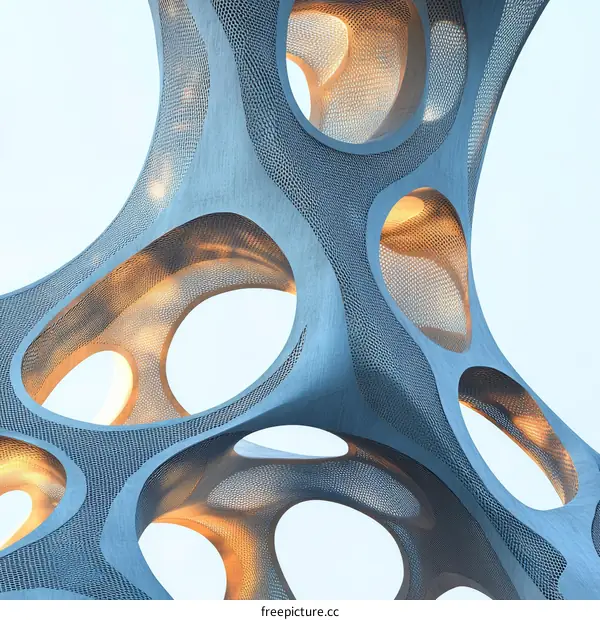 Abstract Modern Architectural Structure Design