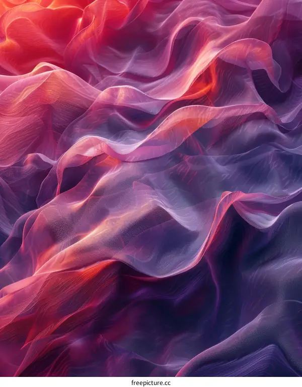 Abstract Geometric Background with Flowing Colors