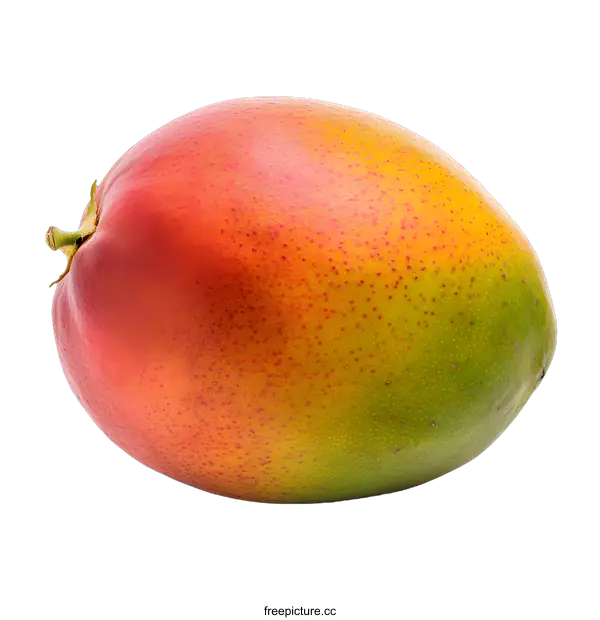 [Transparent Background PNG]Fresh Ripe Yellow Mango Isolated On White Background