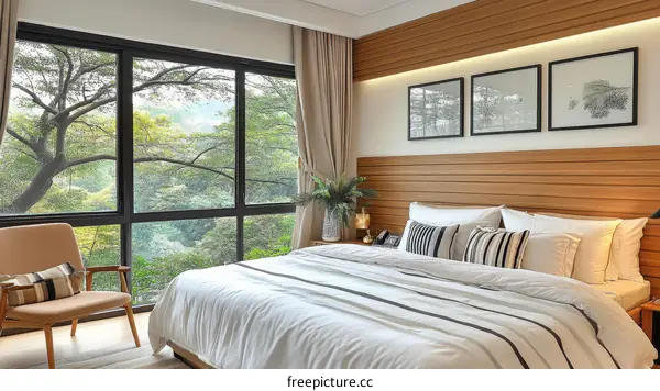 Modern Bedroom with Natural Light