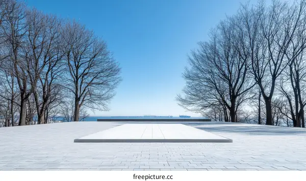 Modern Outdoor Plaza with Panoramic View