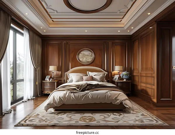 Wooden Bedroom Interior Design