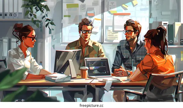 business meeting in the office