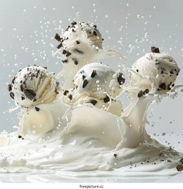 Chocolate Chip Ice Cream Splash