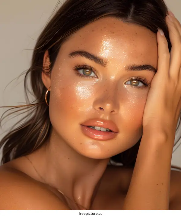 Sun-kissed Glow Beauty Portrait