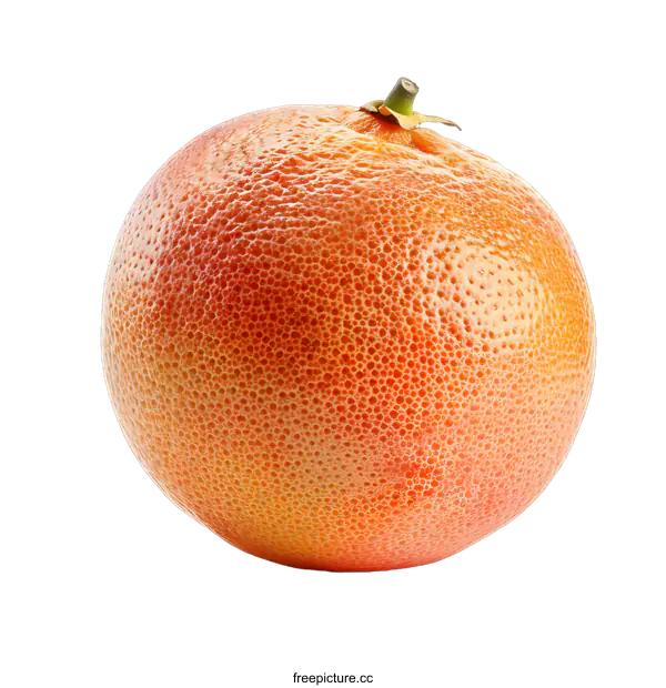 [Transparent Background PNG]Single Grapefruit Fruit on White Background