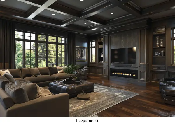 Modern and Luxurious Living Room with Stylish Decor