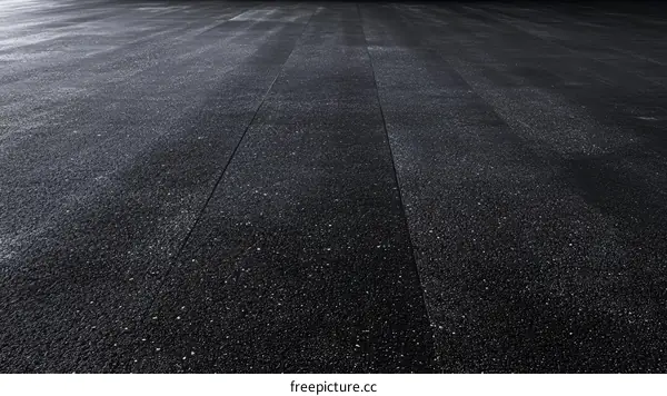 Close-up View of Asphalt Road Surface