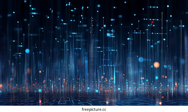 Abstract Digital Network Background Design
