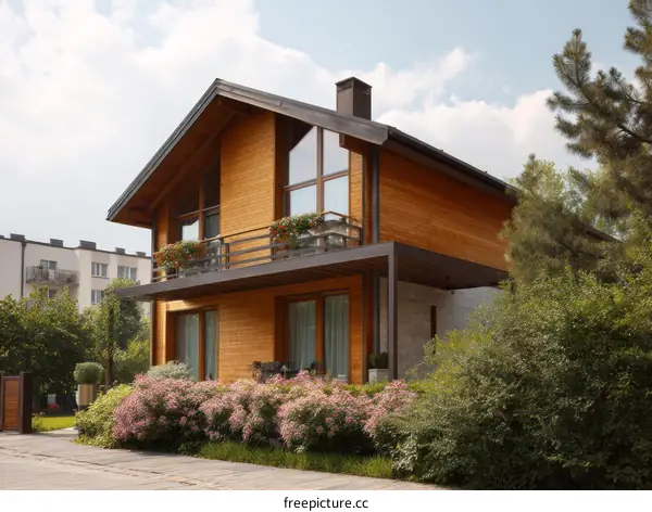 Modern Wooden House Exterior Design