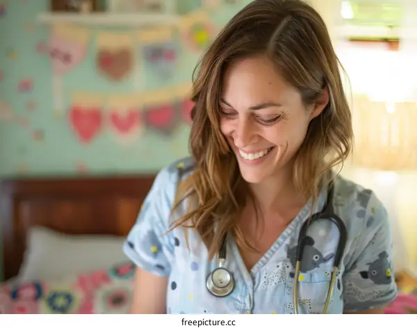 Portrait of a smiling young female doctor