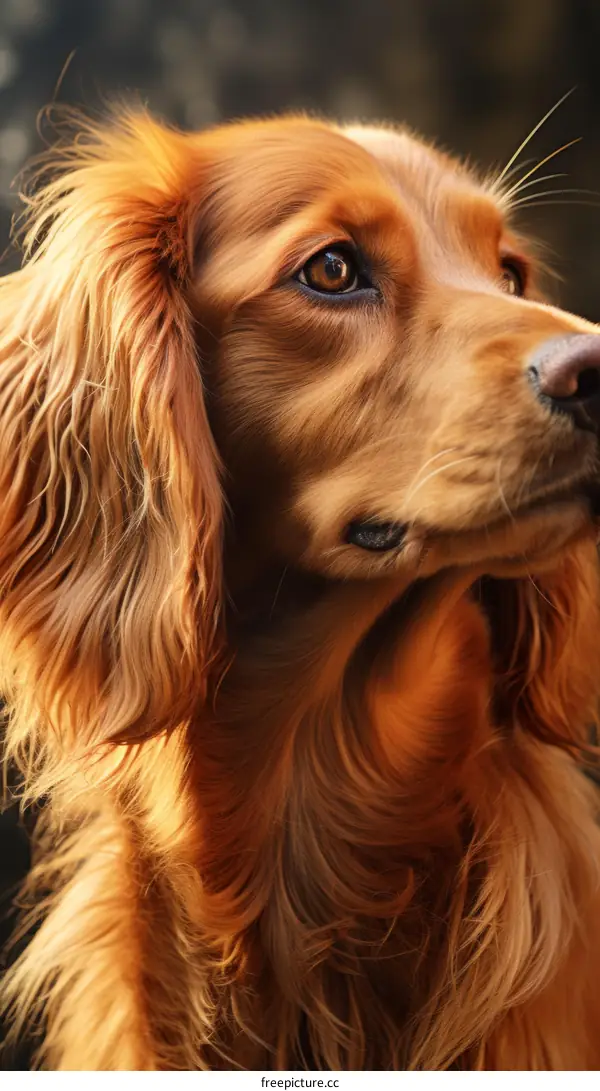 Portrait of a ginger dog