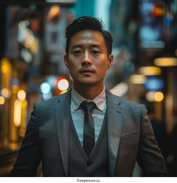 Businessman in a City Street