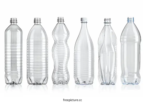 Assortment of Transparent Plastic Bottles