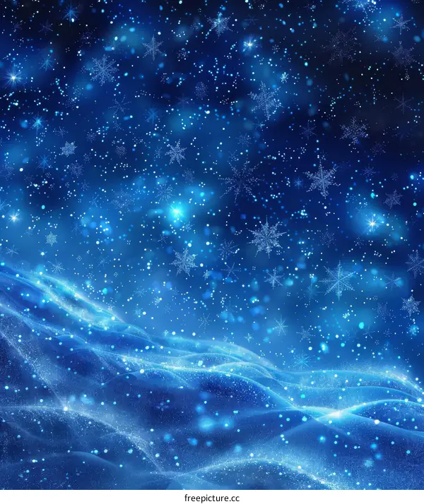 Snowflakes飘飘ing in the Winter Night