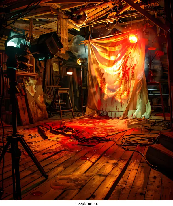 Bloody Mess in an Abandoned Building