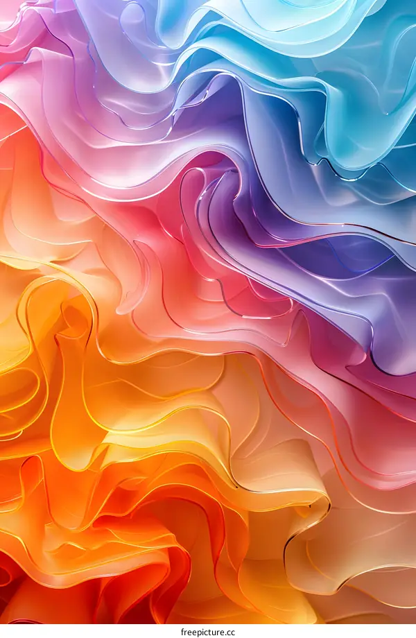 Colorful abstract waves
