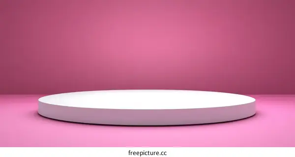 Blank Product Display Pink Background
