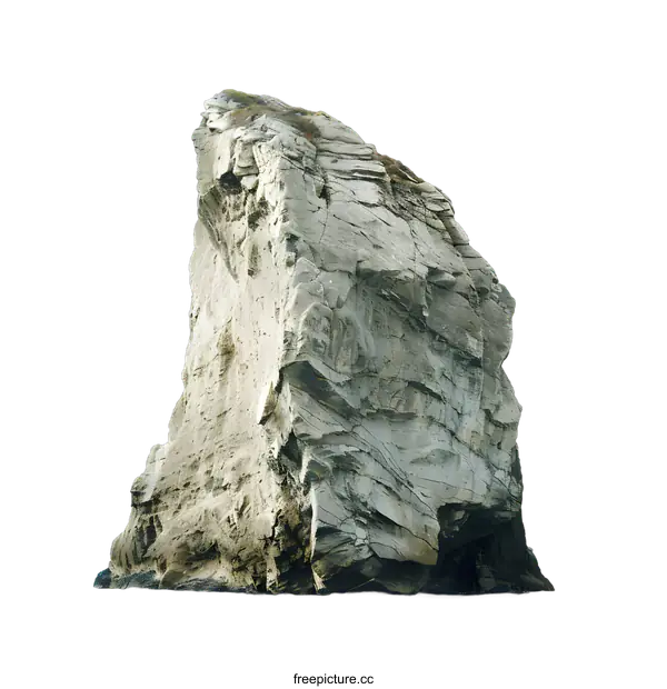 [Transparent Background PNG]Isolated Rock Formation in the Ocean