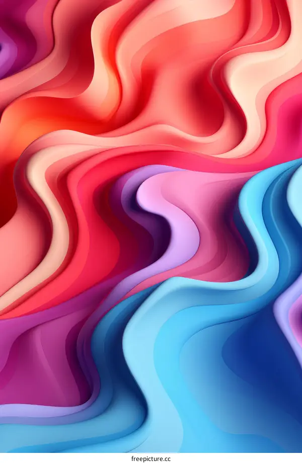 Colorful abstract waves