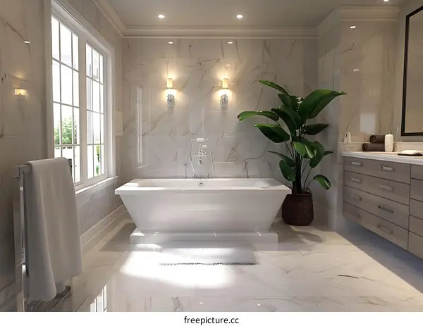 Modern and simple style bathroom