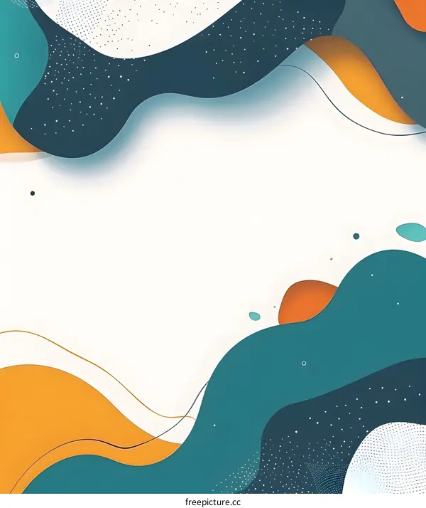 Abstract  Fluid  Shapes  Background  With  Geometric  Elements