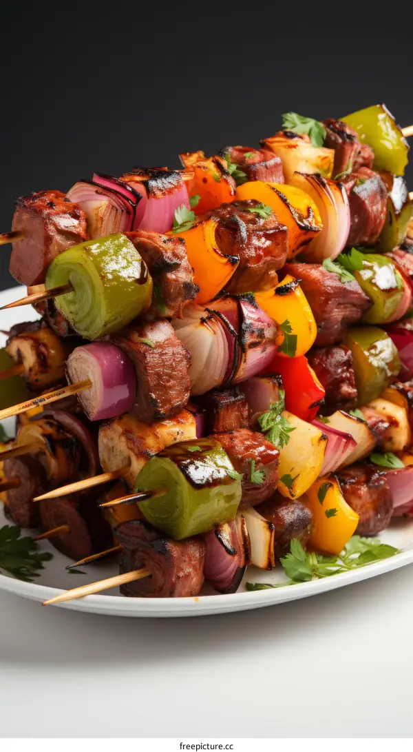 Beef and Vegetable Skewers