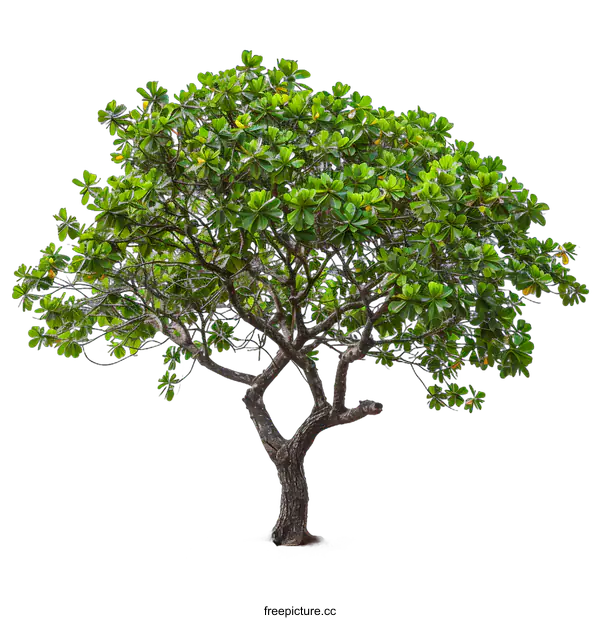[Transparent Background PNG]Green Tree Isolated on White Background
