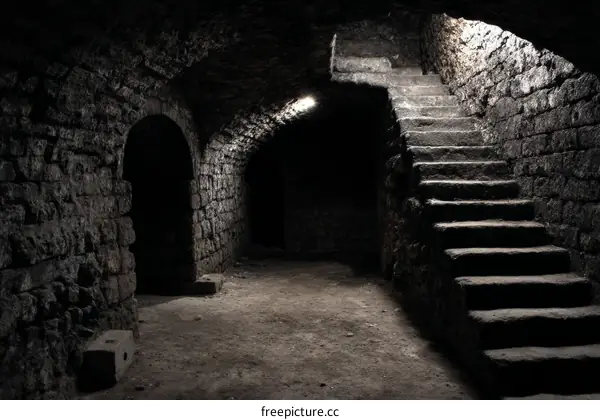 Mysterious Stone Underground Passageway