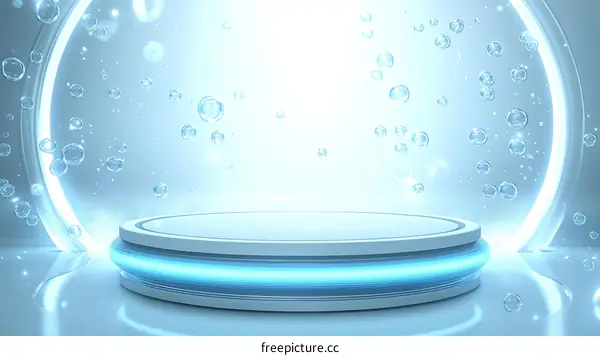 Modern Light Blue Product Showcase