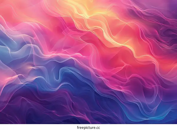 Abstract Colorful Flowing Lines Background