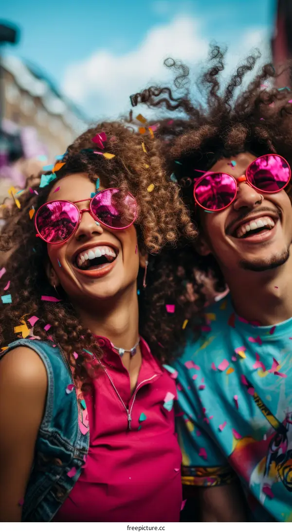 Laughing people at a party