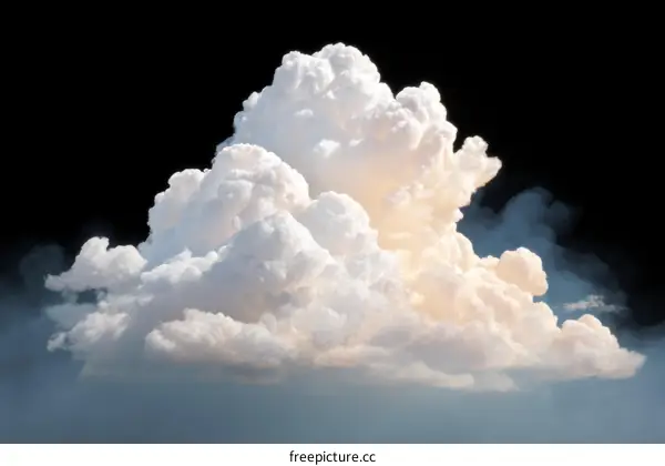 Large Fluffy Cumulus Cloud in the Sky