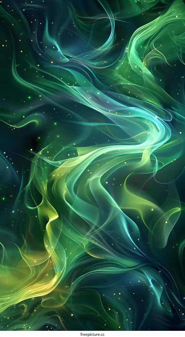 Green and Yellow Abstract Background
