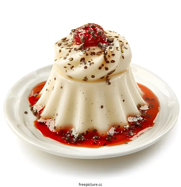 A delicious dessert with strawberries and cream