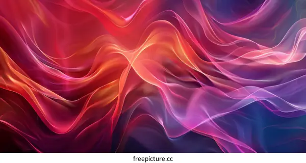 Abstract Colorful Flowing Lines Background