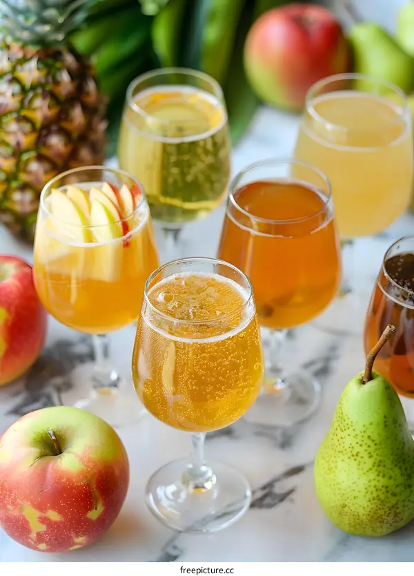 Refreshing Apple Cider Drinks With Fresh Fruit