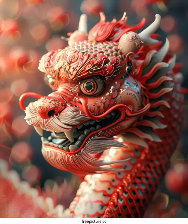 Chinese Dragon Dance for Lunar New Year Festival