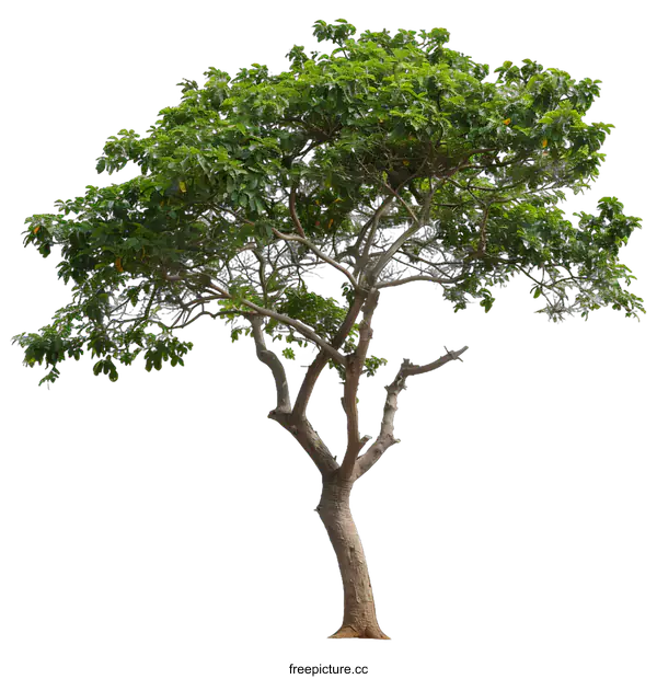 [Transparent Background PNG]Green Tree Isolated On White Background