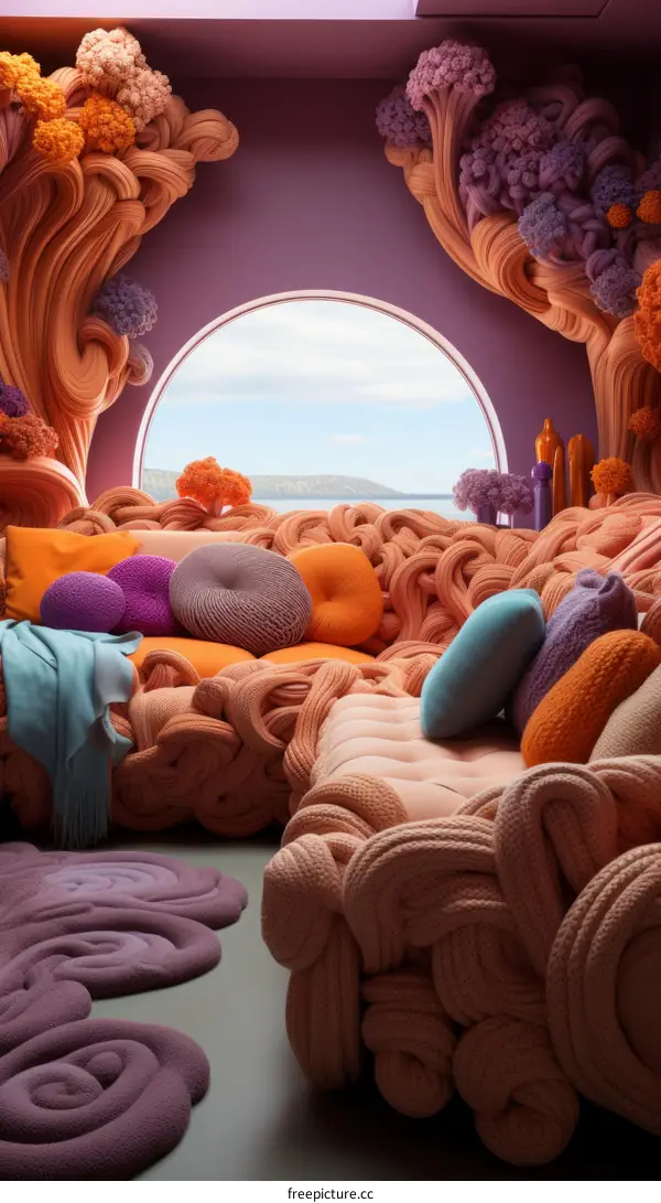 Surreal organic interior design