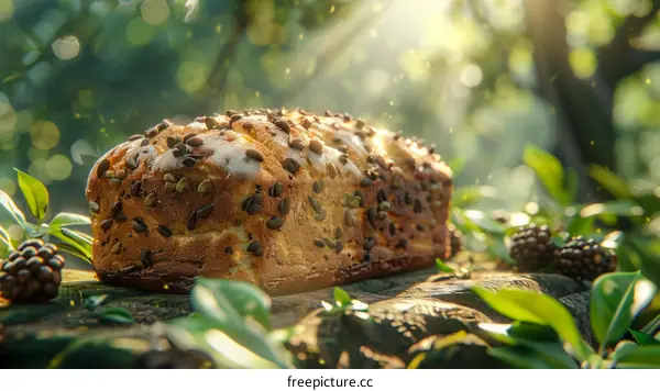 Loaf of bread in the woods