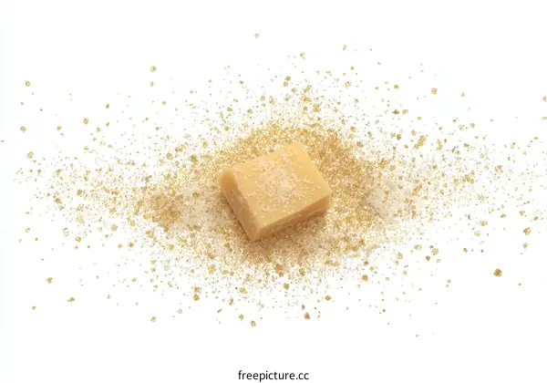 Parmesan Cheese with Gold Dust Sprinkles