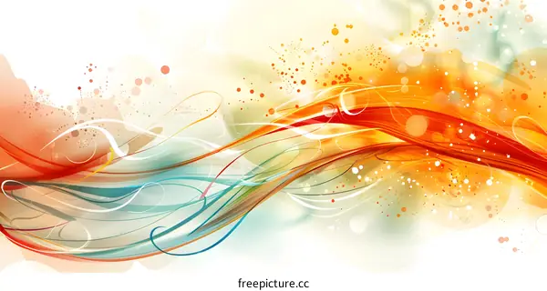 Abstract colorful wave background